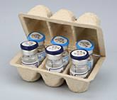 Faserform-Verpackung z.B. für Kontaktlinsen von CEPAQ GmbH Faserform-Verpackung z.B. für Kontaktlinsen von CEPAQ GmbH