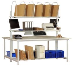 Packtische, Packplatz, Gestaltung Versandbereich, Packablauf, Verpackungsoptimierung von CEPAQ GmbH 2015 09 KPT-DOP-XXX-19-mit-optionalem-Zubehoer 250